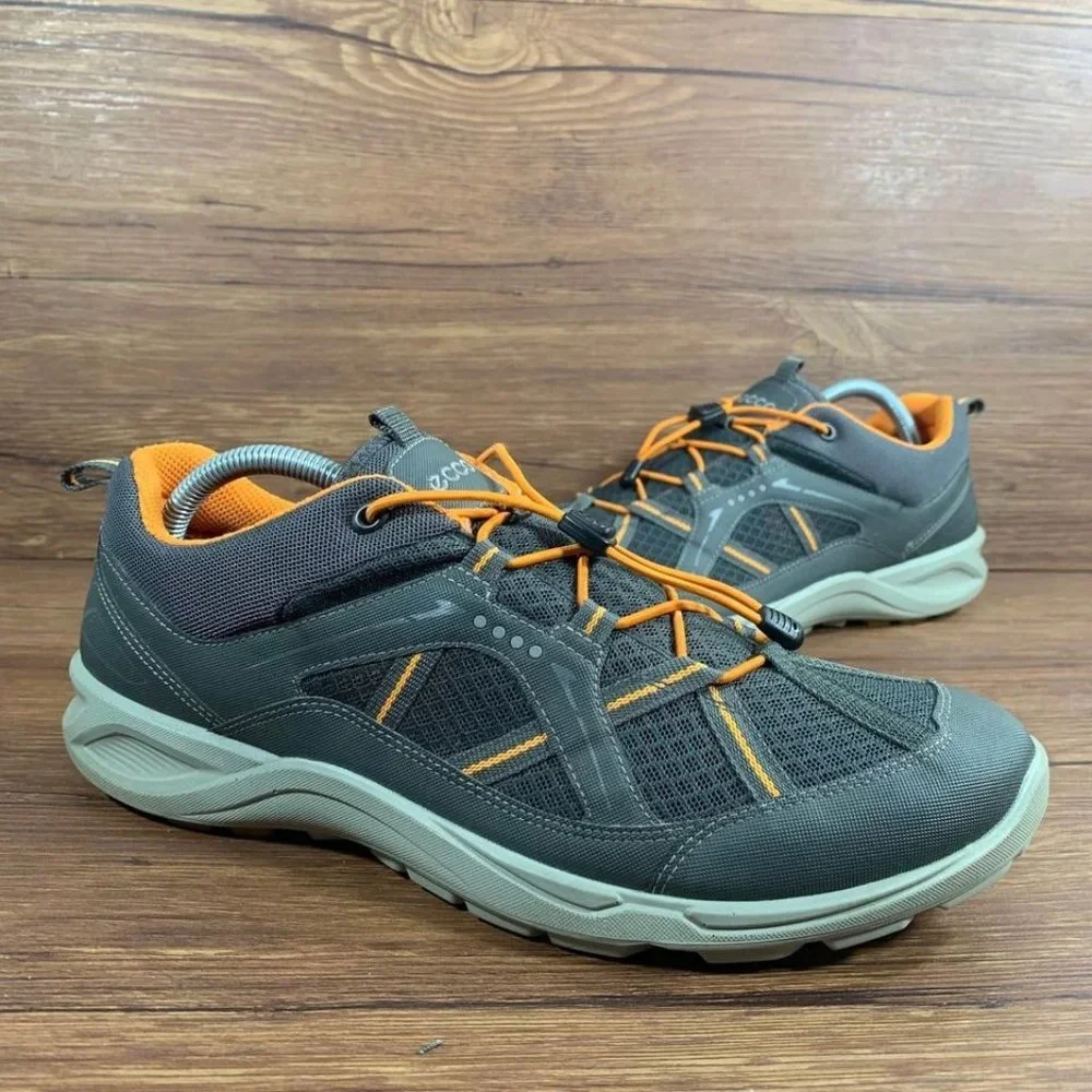Ecco Terracruise Hiking Shoes Men’s Size 10 (43) Gray Orange